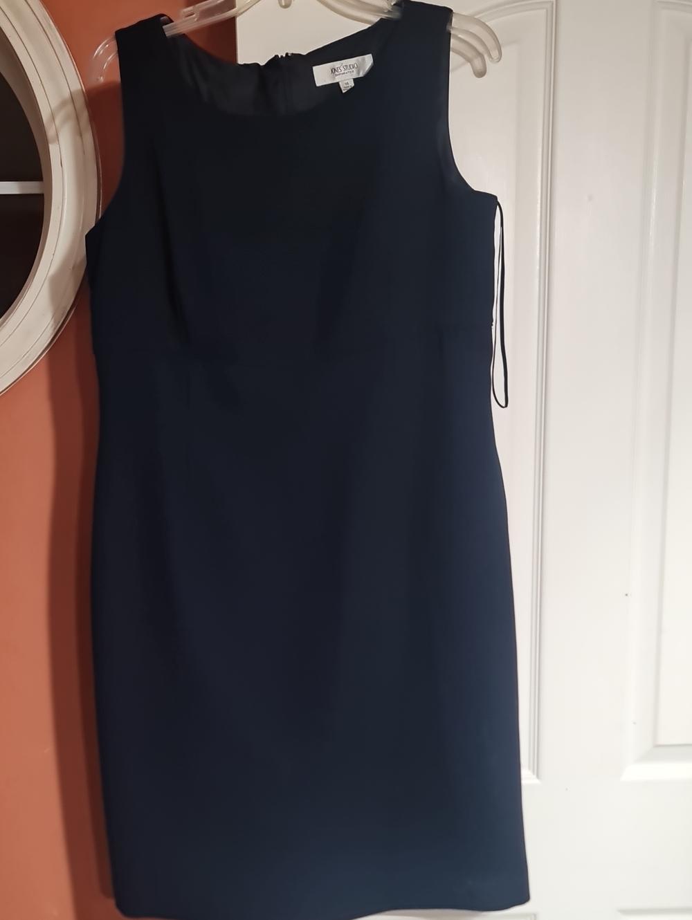 JONES STUDIO SEPARATES NAVY BLUE SHEATH DRESS Sz. 14 💙